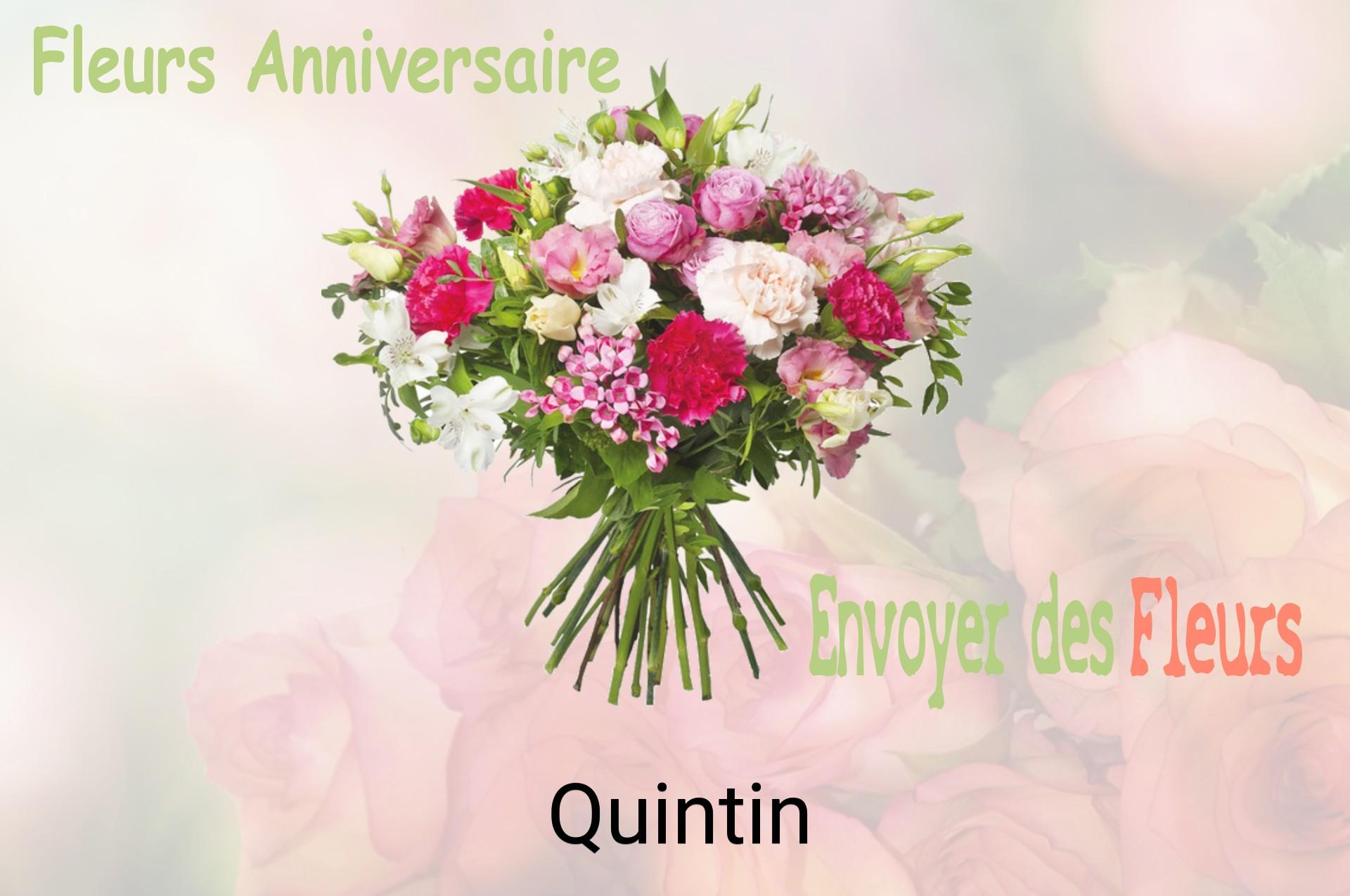 Bouquet de fleurs d’anniversaire livré à Quintin